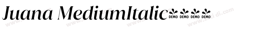 Juana MediumItalic字体转换